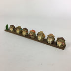 Japanese Ceramic 7 Lucky Gods Statue Raccoon Dog Vtg Figurine Okimono BD762