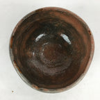 Japanese Ceramic Aka-Raku Tea Ceremony Green Tea Bowl Vtg Chawan GTB871