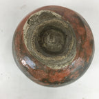 Japanese Ceramic Aka-Raku Tea Ceremony Green Tea Bowl Vtg Chawan GTB871