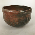 Japanese Ceramic Aka-Raku Tea Ceremony Green Tea Bowl Vtg Chawan GTB871