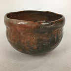 Japanese Ceramic Aka-Raku Tea Ceremony Green Tea Bowl Vtg Chawan GTB871