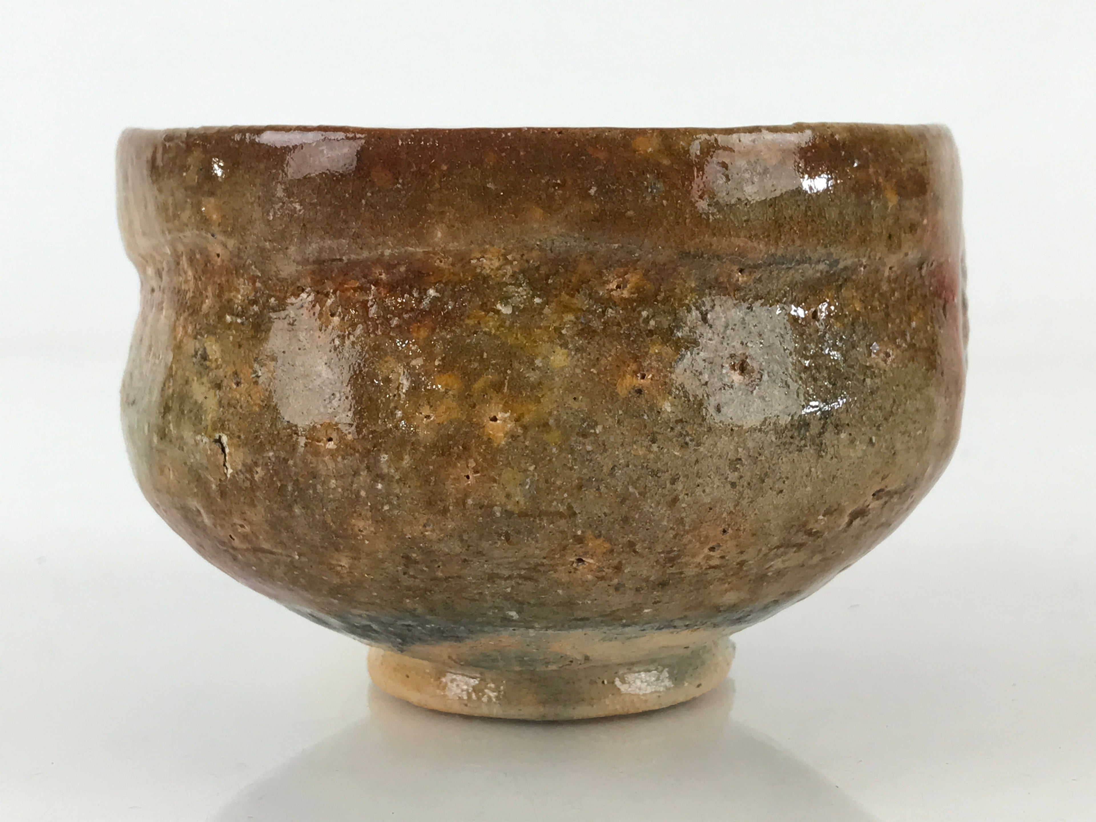 Japanese Ceramic Ameraku Green Tea Bowl Vtg Chawan Tea Ceremony Matcha GTB976