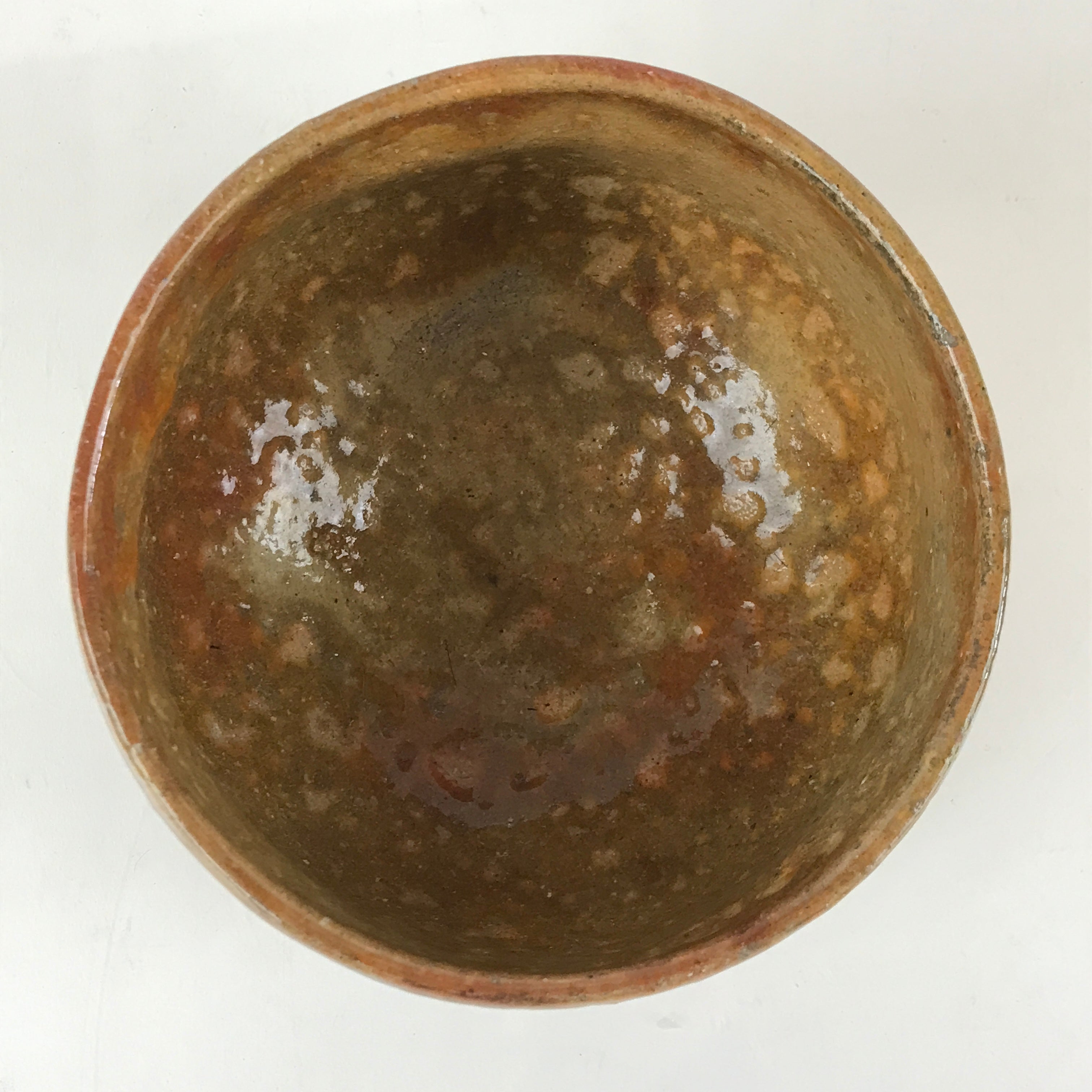 Japanese Ceramic Ameraku Green Tea Bowl Vtg Chawan Tea Ceremony Matcha GTB976