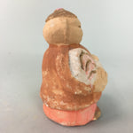 Japanese Ceramic Bell Dorei Chinese Man Brown Vtg Pottery DR192