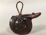 Japanese Ceramic Bell Vtg Dorei Clay Figurine Doll Snake Zodiac Treasure DR328