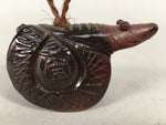 Japanese Ceramic Bell Vtg Dorei Clay Figurine Doll Snake Zodiac Treasure DR328