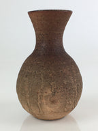 Japanese Ceramic Bizen Ware Sake Bottle Vtg Pottery Yakimono Tokkuri TS443
