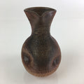 Japanese Ceramic Bizen Ware Sake Bottle Vtg Pottery Yakimono Tokkuri TS443