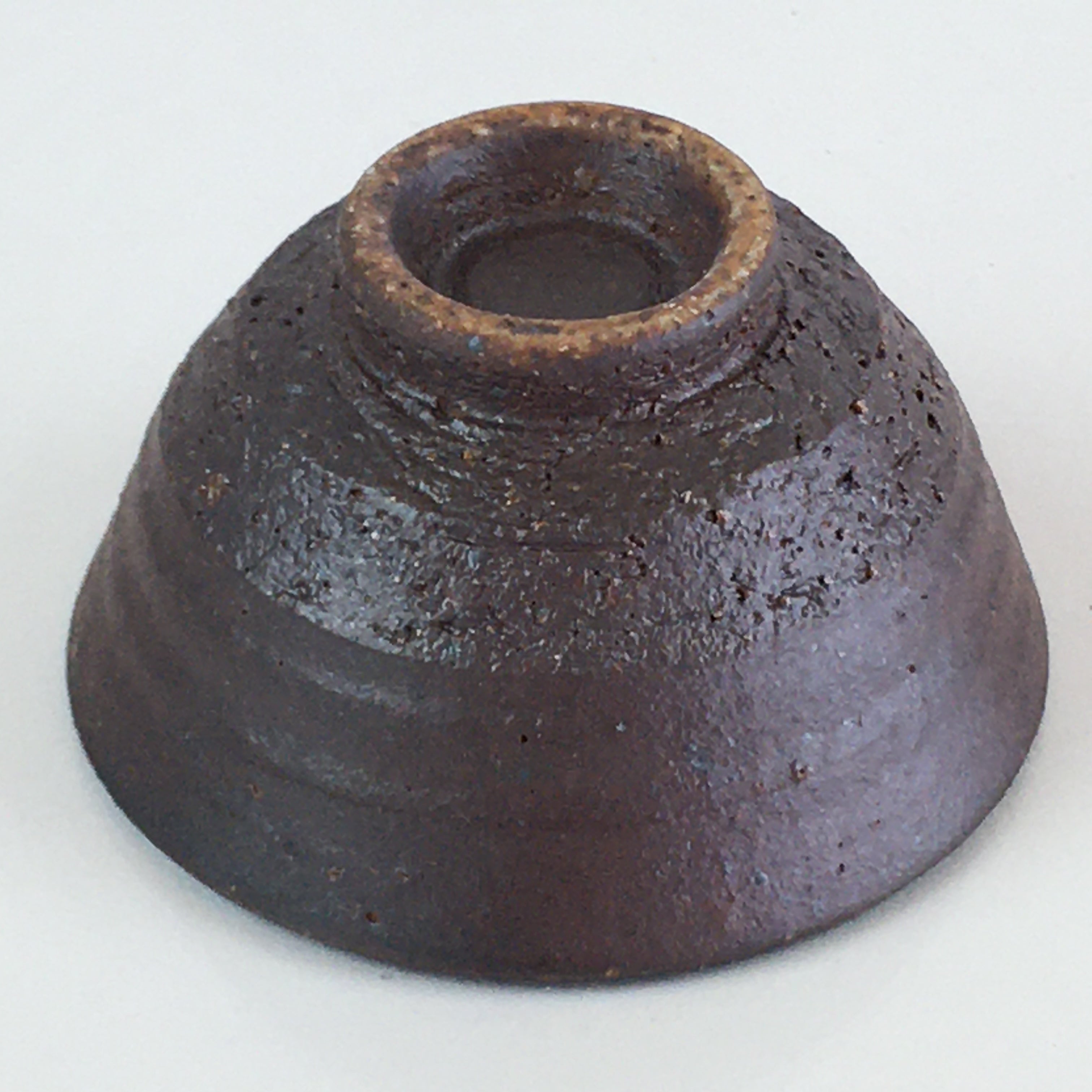 Japanese Ceramic Bizen Ware Sake Cup Vtg Pottery Guinomi Ochoko G56