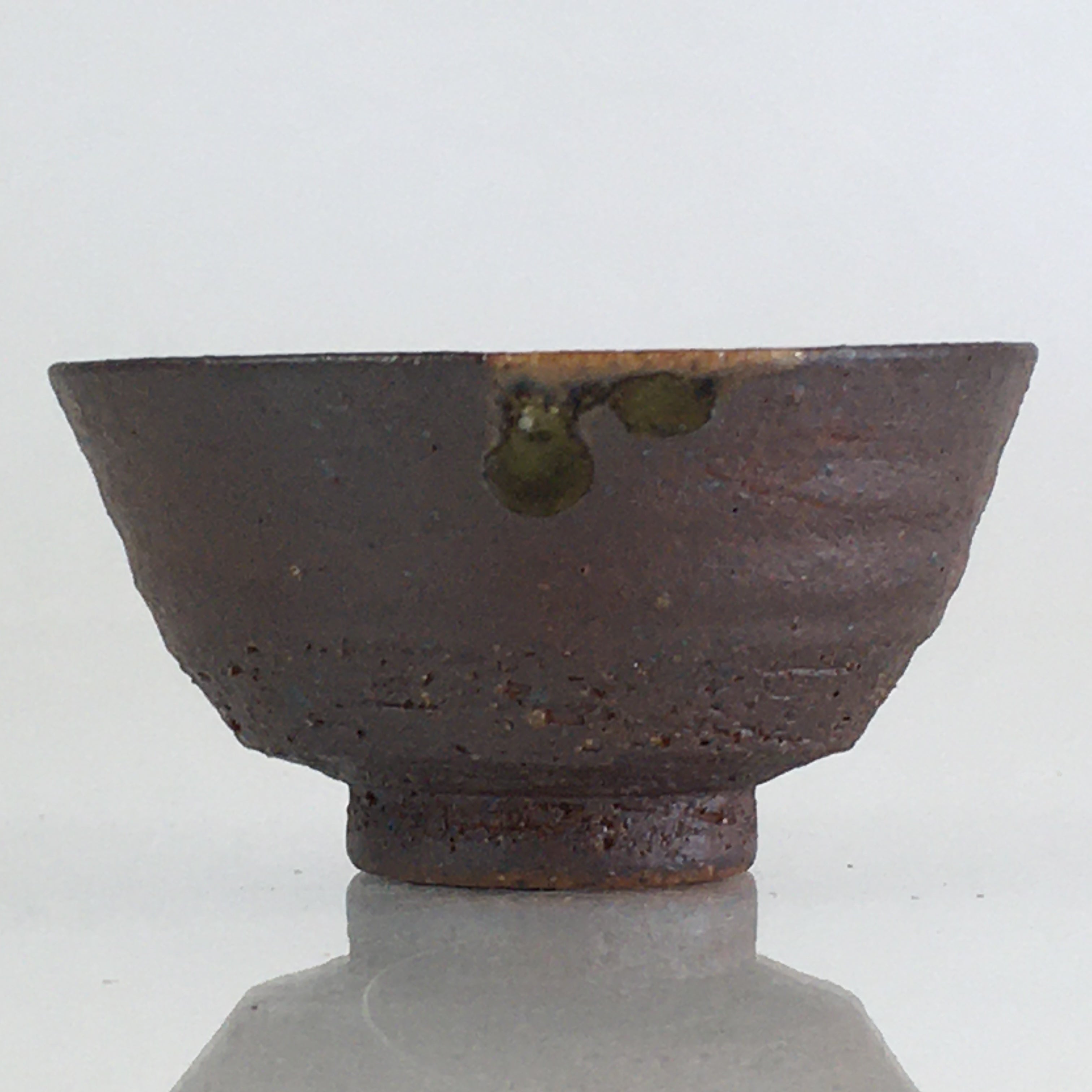 Japanese Ceramic Bizen Ware Sake Cup Vtg Pottery Guinomi Ochoko G56