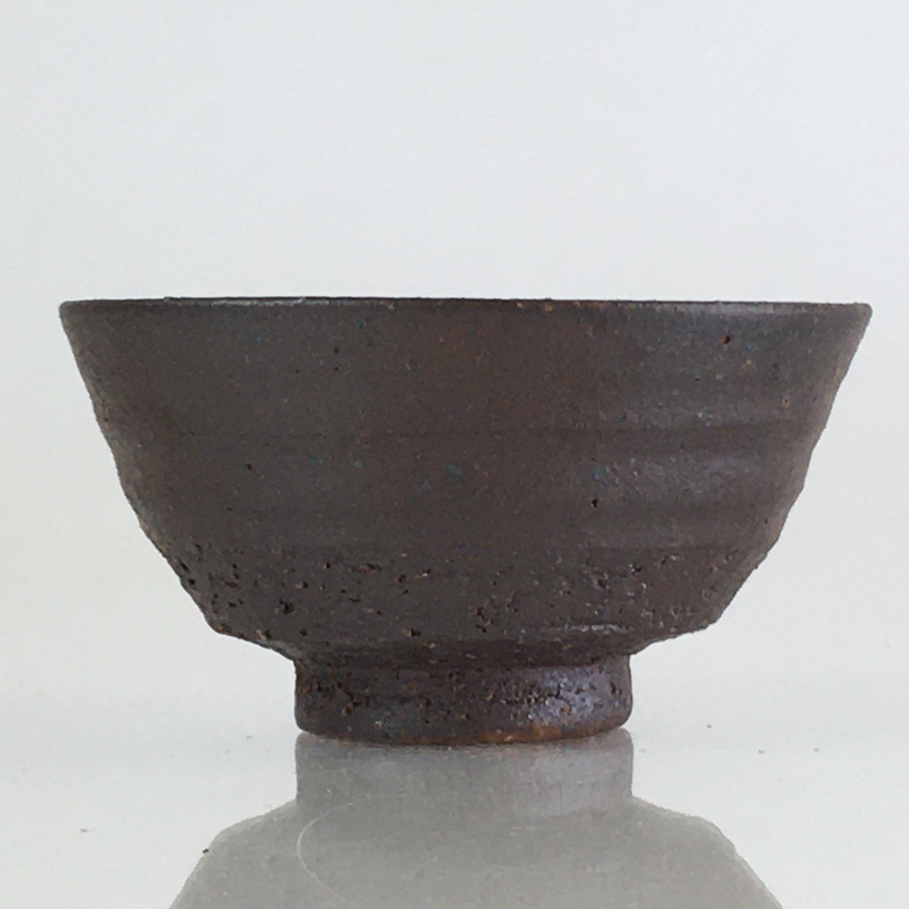 Japanese Ceramic Bizen Ware Sake Cup Vtg Pottery Guinomi Ochoko G56