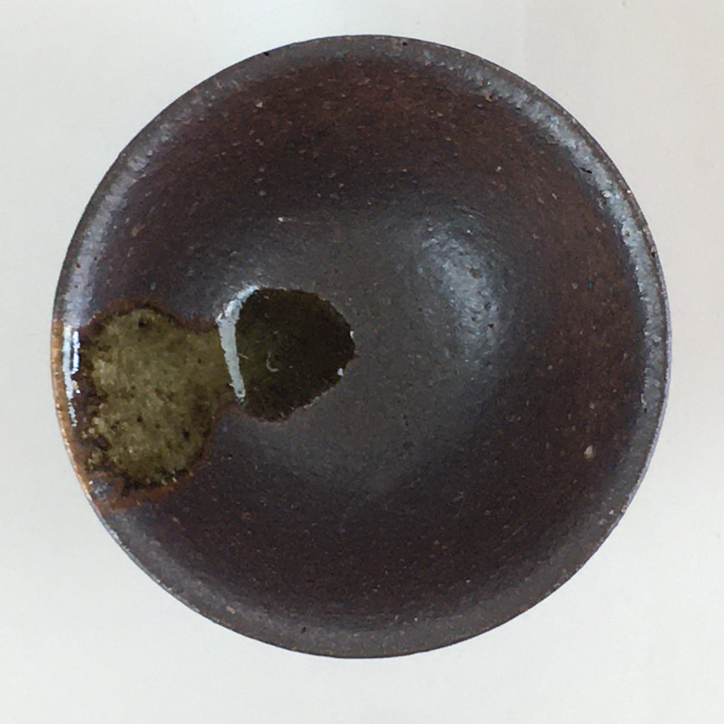 Japanese Ceramic Bizen Ware Sake Cup Vtg Pottery Guinomi Ochoko G56