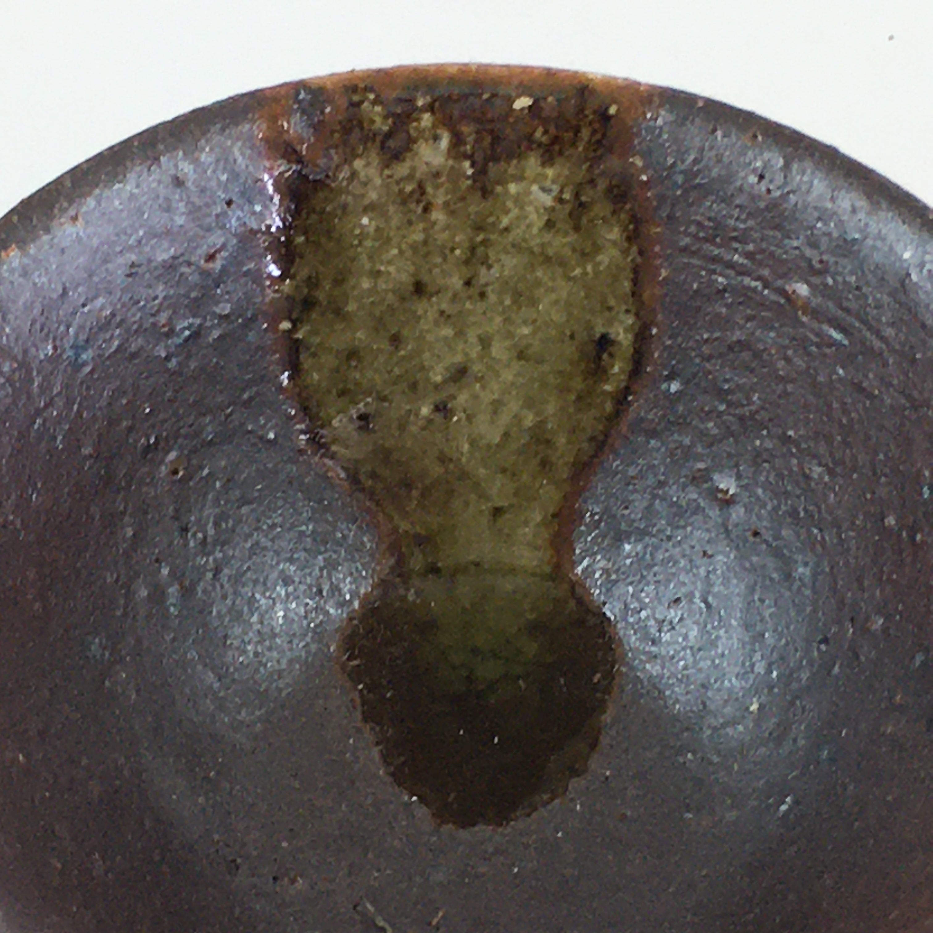 Japanese Ceramic Bizen Ware Sake Cup Vtg Pottery Guinomi Ochoko G56