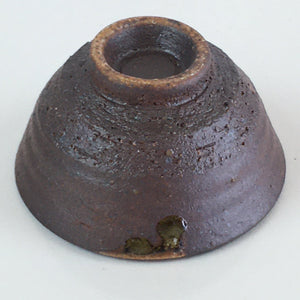 Japanese Ceramic Bizen Ware Sake Cup Vtg Pottery Guinomi Ochoko G56