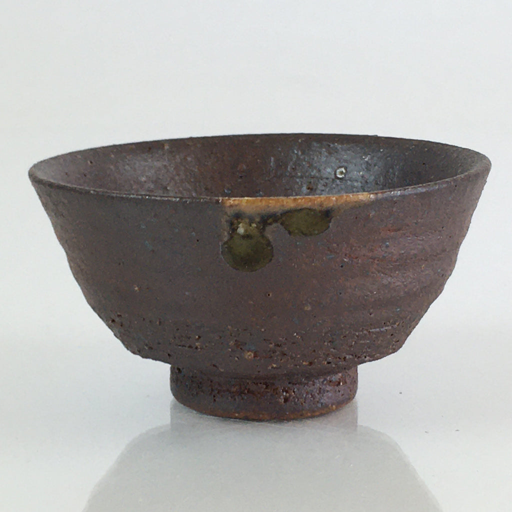 Japanese Ceramic Bizen Ware Sake Cup Vtg Pottery Guinomi Ochoko G56