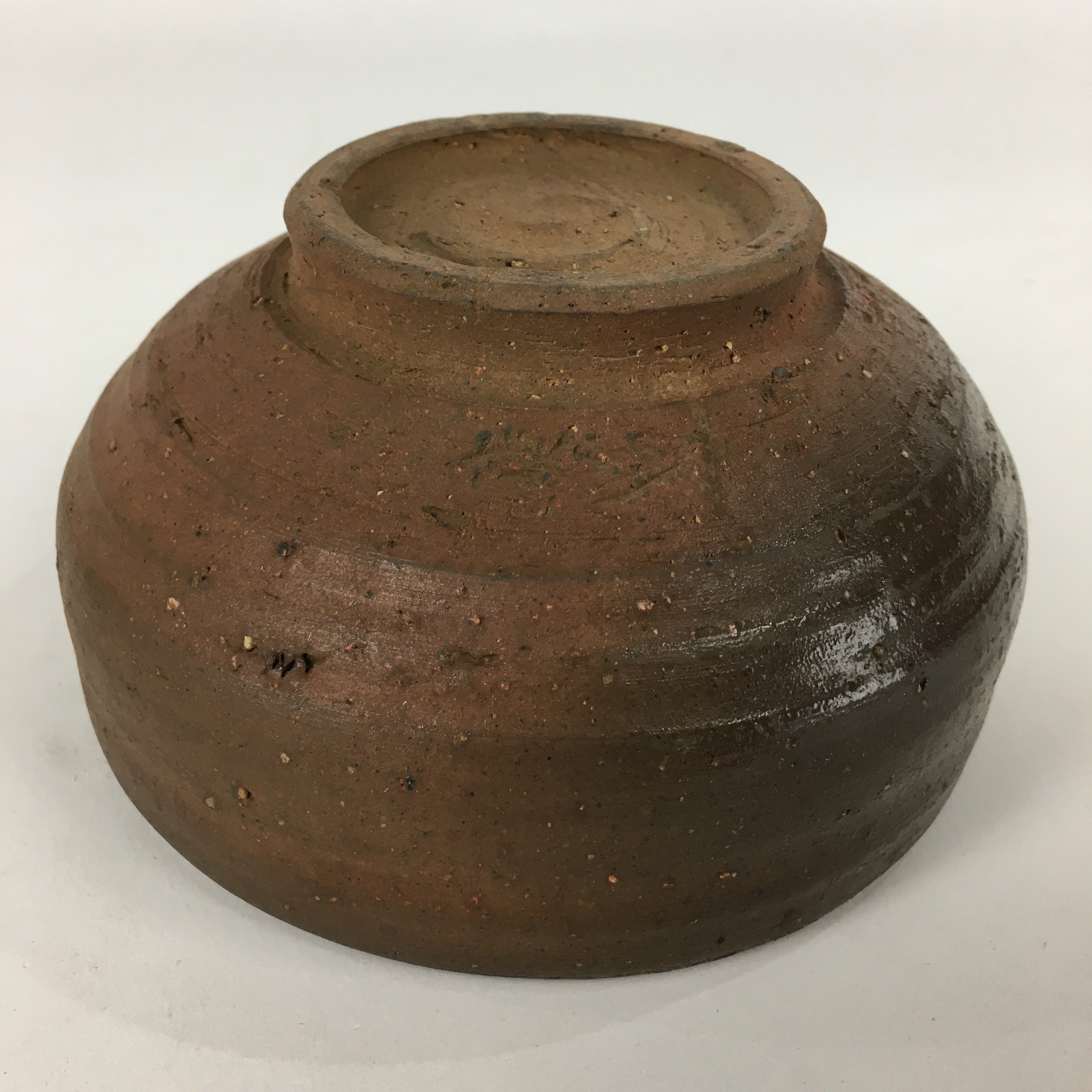 Japanese Ceramic Bizen Ware Tea Ceremony Green Tea Bowl Vtg Chawan GTB834