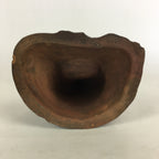 Japanese Ceramic Bodhidharma Statue Vtg 1930 Pottery Okimono Brown Daruma BD692