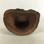 Japanese Ceramic Bodhidharma Statue Vtg 1930 Pottery Okimono Brown Daruma BD692