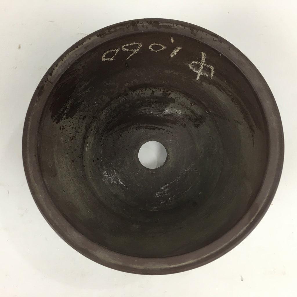 Japanese Ceramic Bonsai Pot Vtg Pottery House Plant Flower Pot Brown PP842