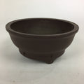 Japanese Ceramic Bonsai Pot Vtg Pottery House Plant Flower Pot Brown PP842