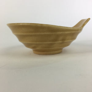 Japanese Ceramic Bowl Kiseto Ware Vtg Kobachi Yellow Green Flower PP498