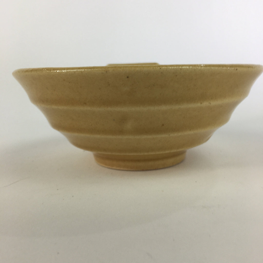 Japanese Ceramic Bowl Kiseto Ware Vtg Kobachi Yellow Green Flower PP498