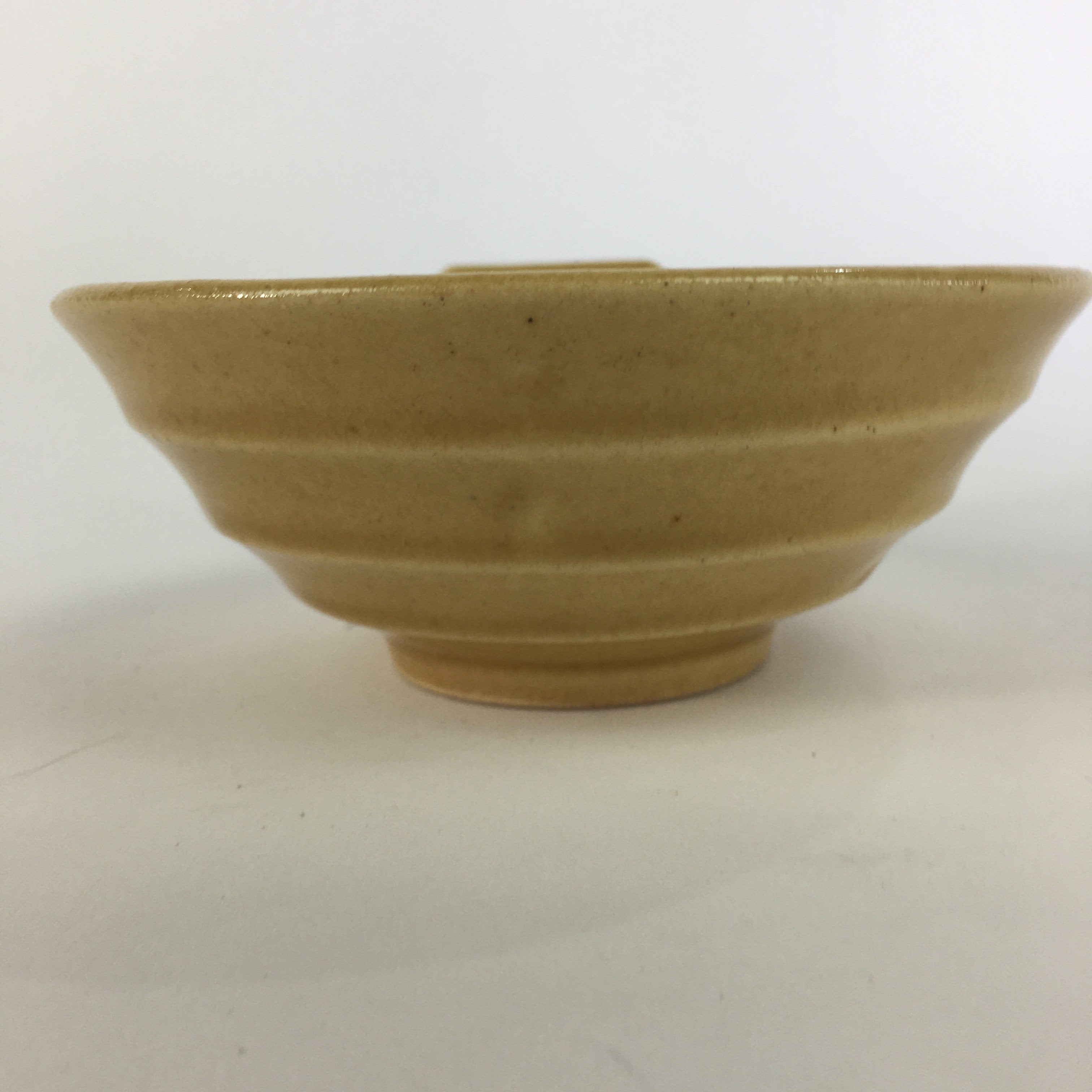 Japanese Ceramic Bowl Kiseto Ware Vtg Kobachi Yellow Green Flower PP498