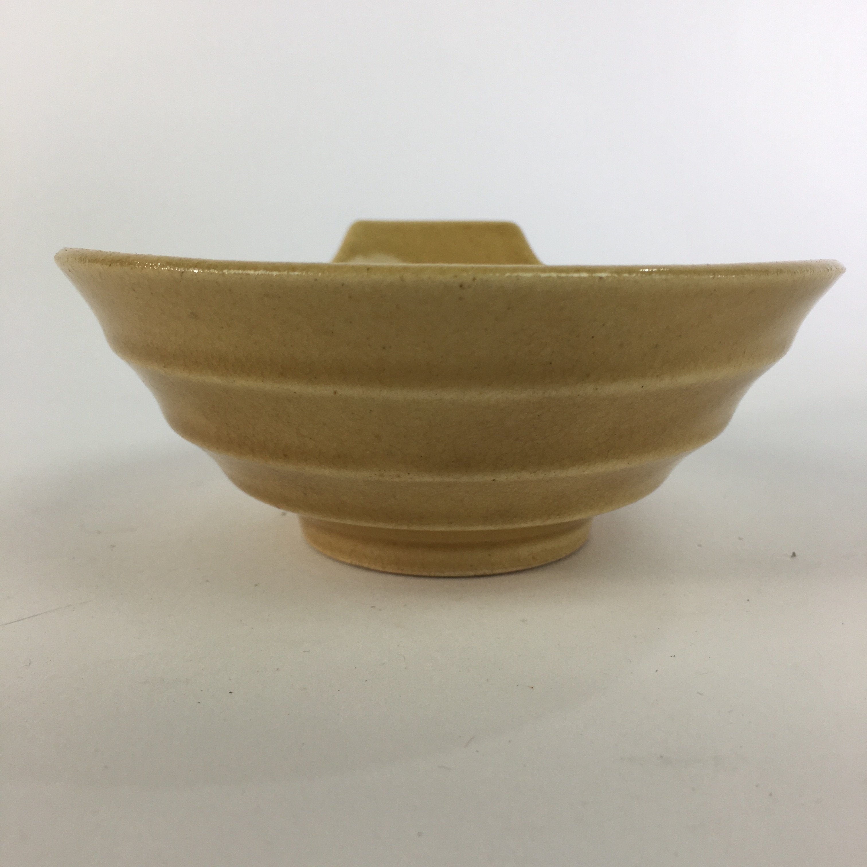 Japanese Ceramic Bowl Kiseto Ware Vtg Kobachi Yellow Green Flower PP501