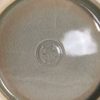 Japanese Ceramic Bowl Kyo ware Kyoto Vtg Round Pottery Blue Gray Floral PP336
