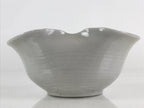 Japanese Ceramic Bowl Vtg Kashiki Kashibachi Tea Ceremony White PY167