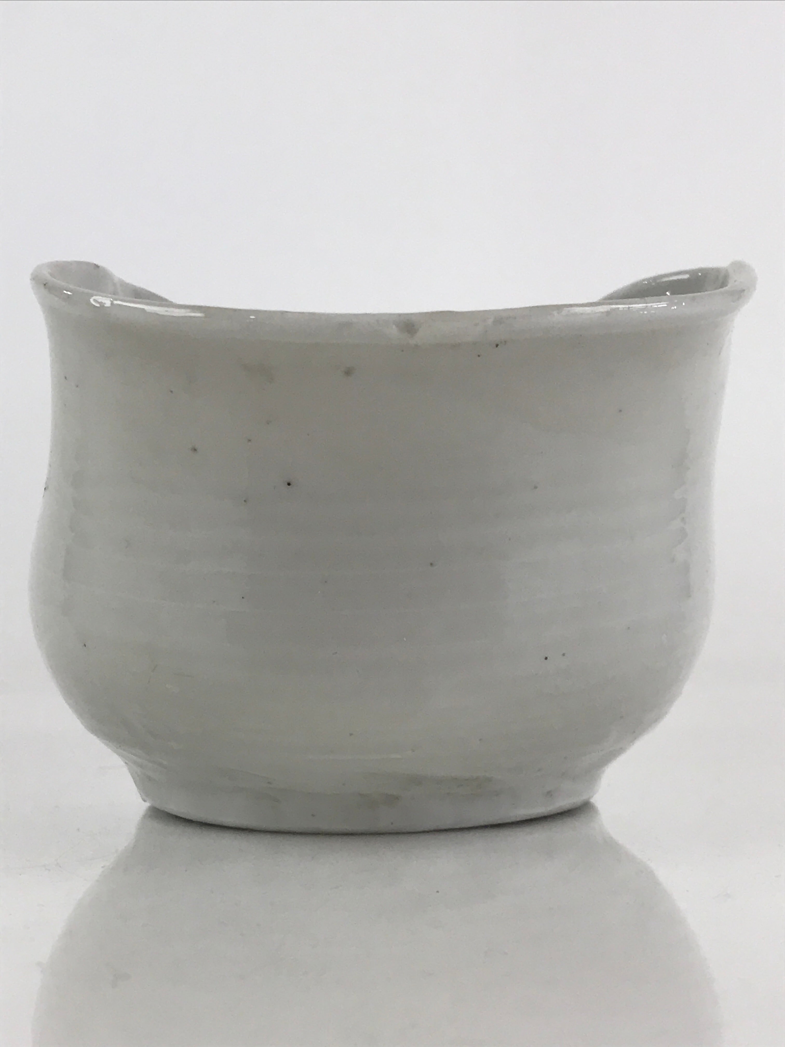Japanese Ceramic Bowl Vtg Kashiki Kashibachi Tea Ceremony White PY167