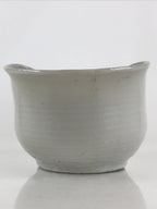 Japanese Ceramic Bowl Vtg Kashiki Kashibachi Tea Ceremony White PY167