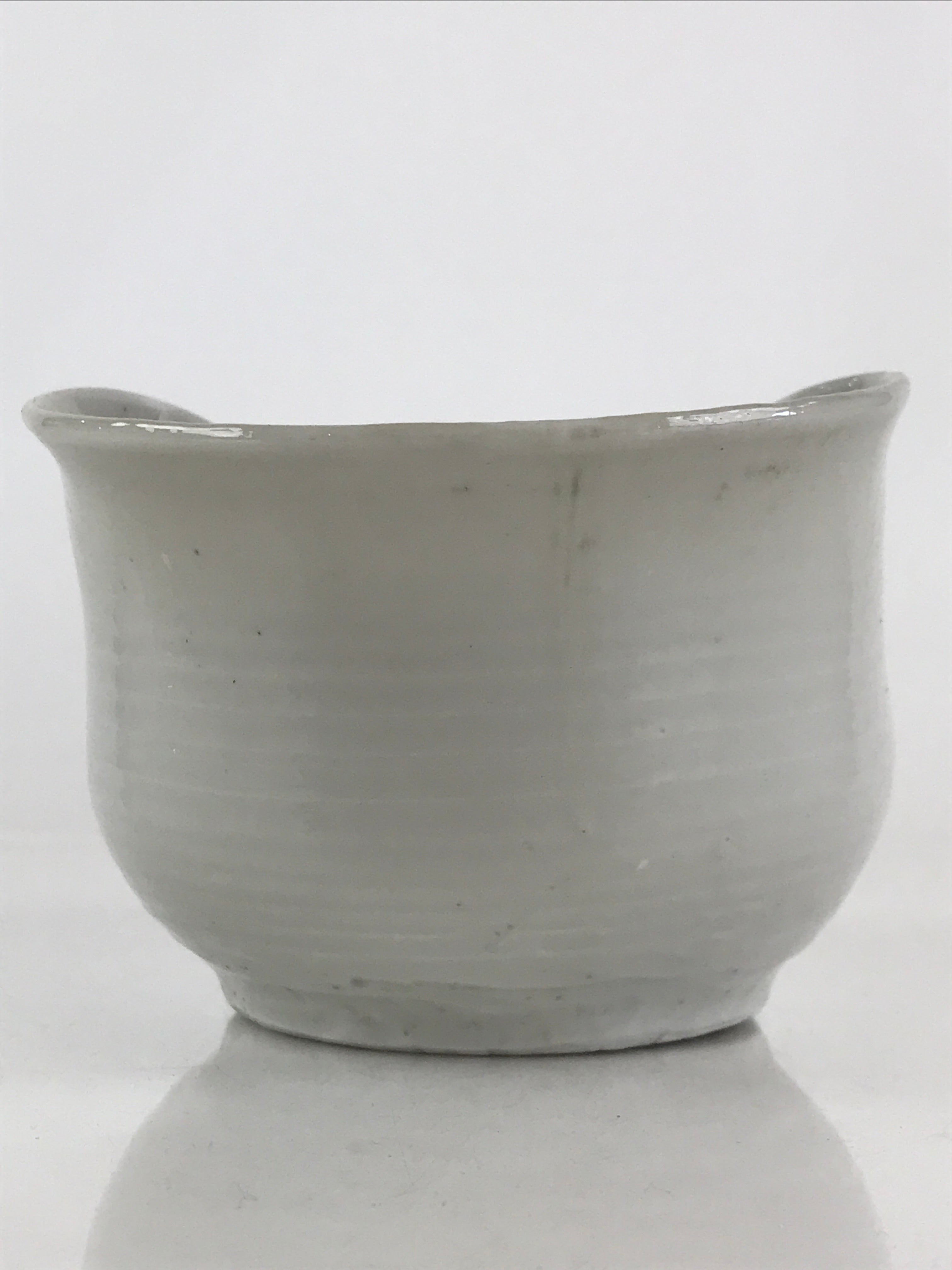 Japanese Ceramic Bowl Vtg Kashiki Kashibachi Tea Ceremony White PY167
