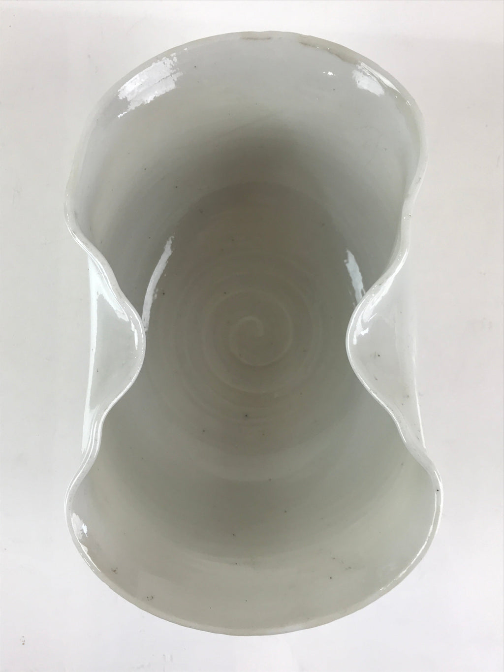 Japanese Ceramic Bowl Vtg Kashiki Kashibachi Tea Ceremony White PY167