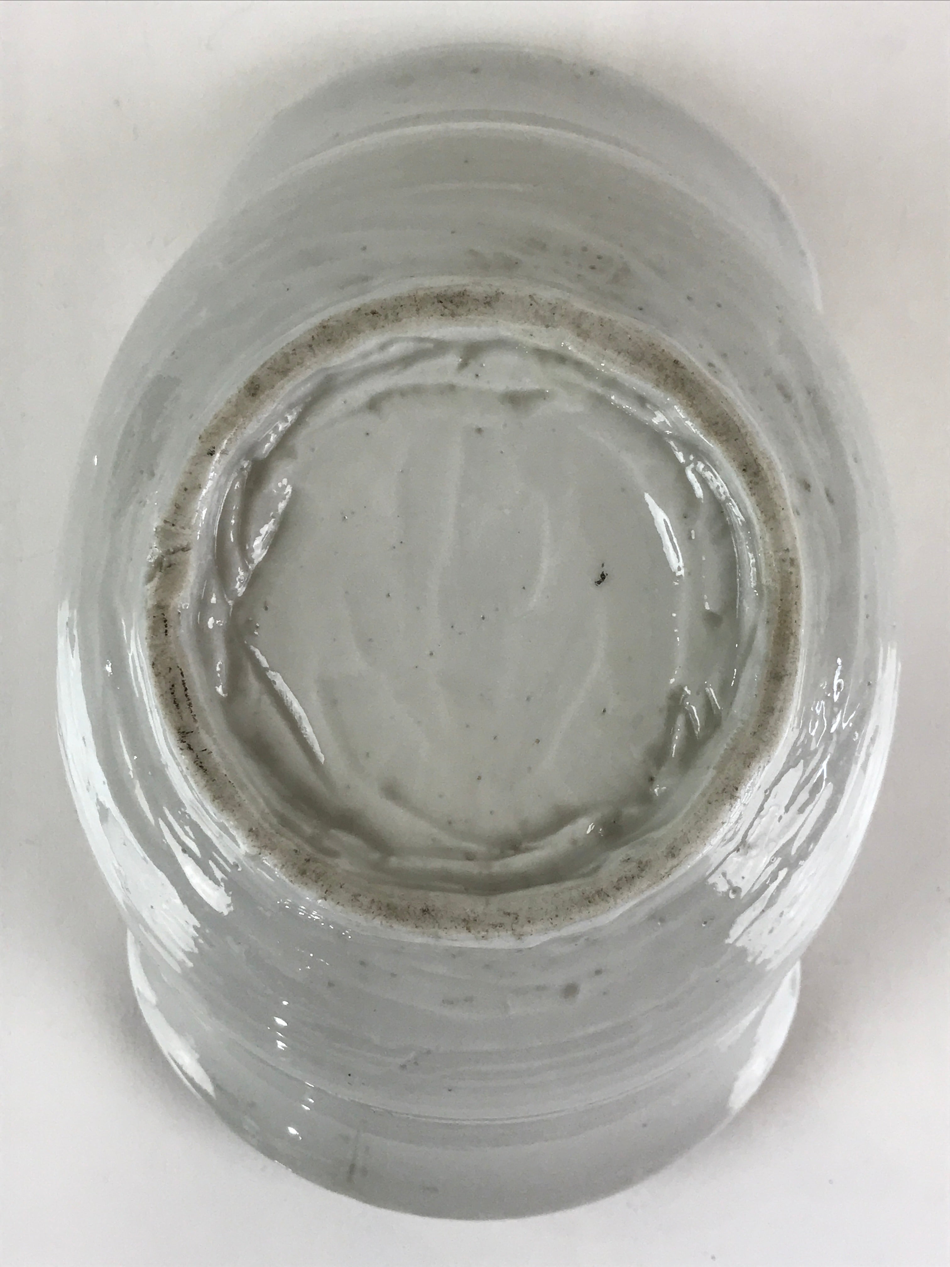 Japanese Ceramic Bowl Vtg Kashiki Kashibachi Tea Ceremony White PY167