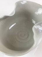 Japanese Ceramic Bowl Vtg Kashiki Kashibachi Tea Ceremony White PY167