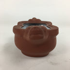 Japanese Ceramic Bowl Vtg Pottery Cow Tokoname ware Oval Red Clay Shudei PP746