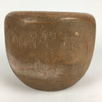 Japanese Ceramic Brazier Ash Pot Fire Pit Tea Ceremony Brown Hibachi FV948