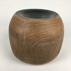 Japanese Ceramic Brazier Ash Pot Fire Pit Tea Ceremony Brown Hibachi FV948