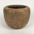 Japanese Ceramic Brazier Ash Pot Fire Pit Tea Ceremony Brown Hibachi FV948