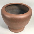 Japanese Ceramic Brazier Ash Pot Fire Pit Vtg Tea Ceremony Brown Hibachi H35