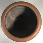 Japanese Ceramic Brazier Ash Pot Fire Pit Vtg Tea Ceremony Brown Hibachi H35