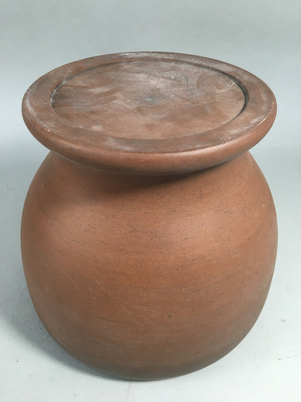 Japanese Ceramic Brazier Ash Pot Fire Pit Vtg Tea Ceremony Brown Hibachi H35