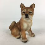 Japanese Ceramic Brown Dog Ornament Vtg Pottery Figurine Okimono Inu BD795
