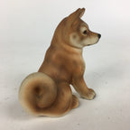 Japanese Ceramic Brown Dog Ornament Vtg Pottery Figurine Okimono Inu BD795