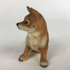 Japanese Ceramic Brown Dog Ornament Vtg Pottery Figurine Okimono Inu BD795
