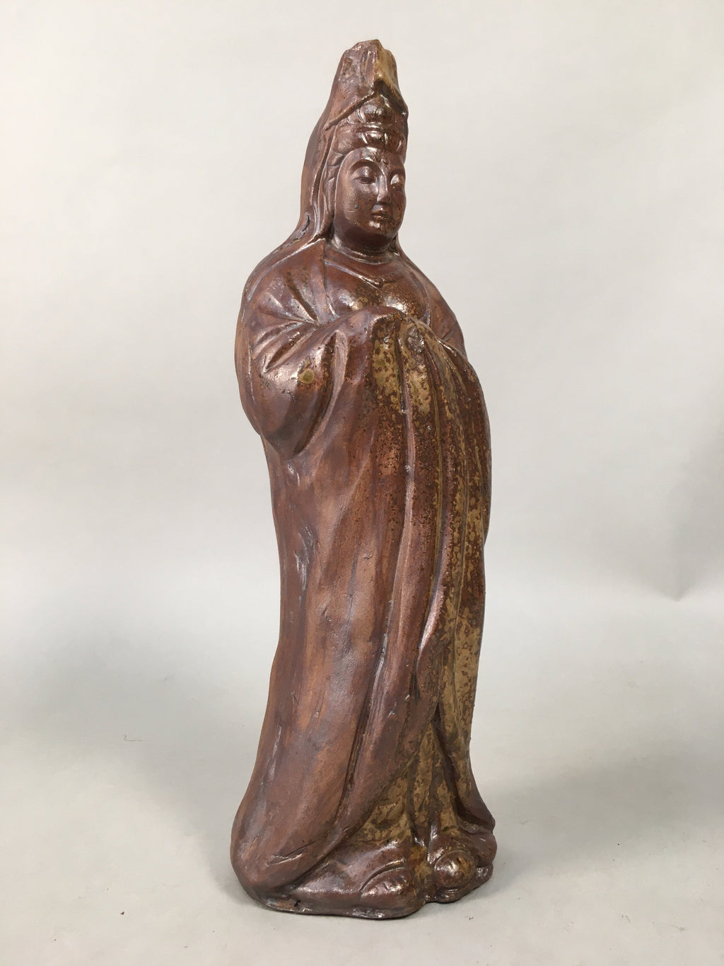 Japanese Ceramic Buddhist Altar Figurine Vtg Statue Female Kannon Bosatsu BD604