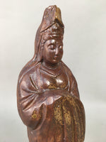 Japanese Ceramic Buddhist Altar Figurine Vtg Statue Female Kannon Bosatsu BD604