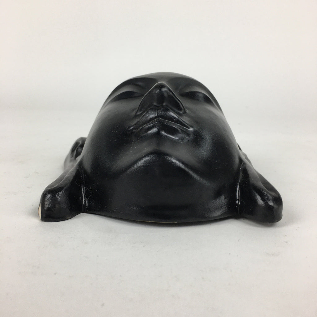 Japanese Ceramic Buddhist Kannon Mask Vtg Wall Hanging Bosatsu BD767