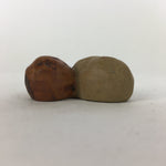 Japanese Ceramic Chopstick Rest Holder Vtg Brown Nuts Shape Hashioki CR249